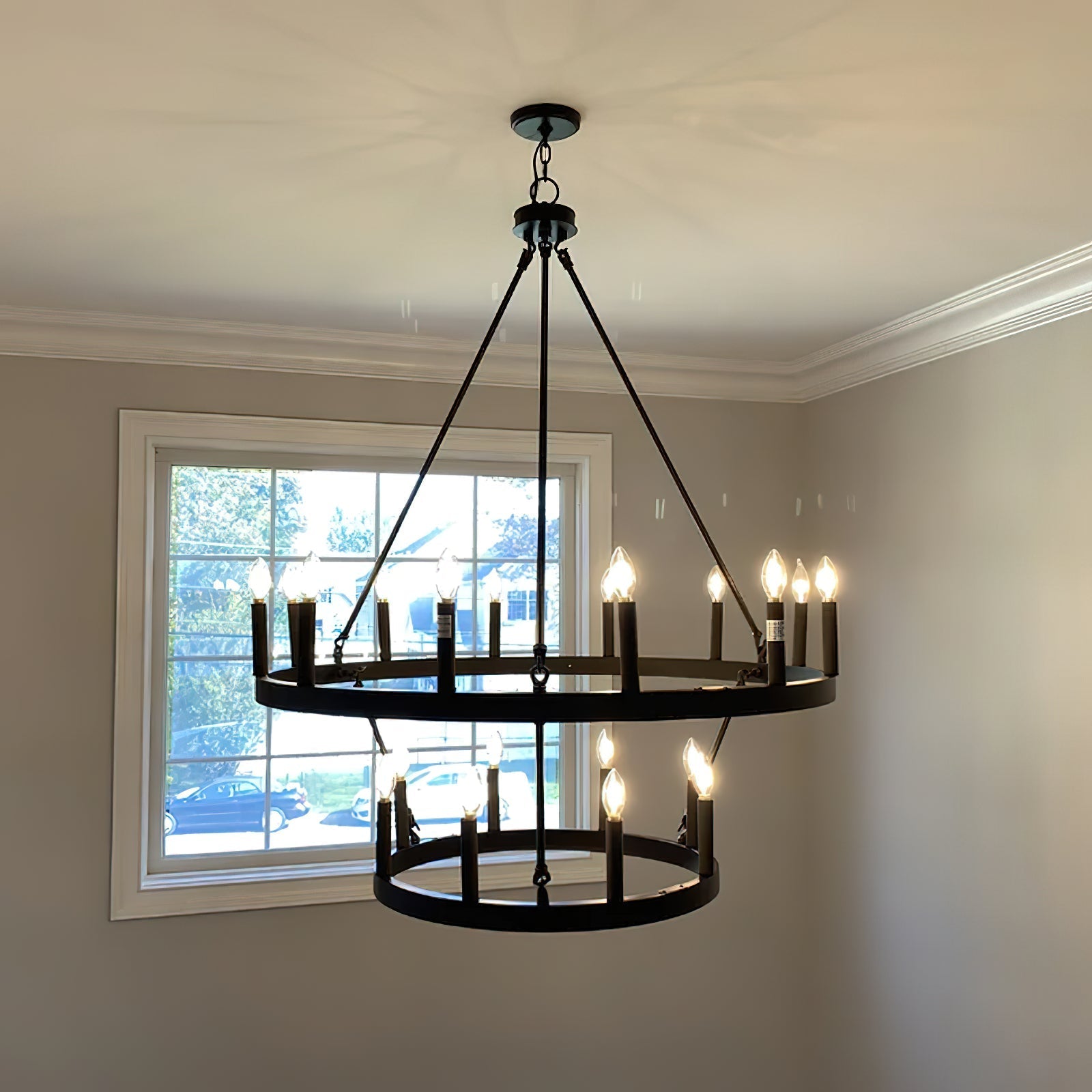 Mjolkuvyo Modern Minimalist Metal Chandelier - Lamp Copper