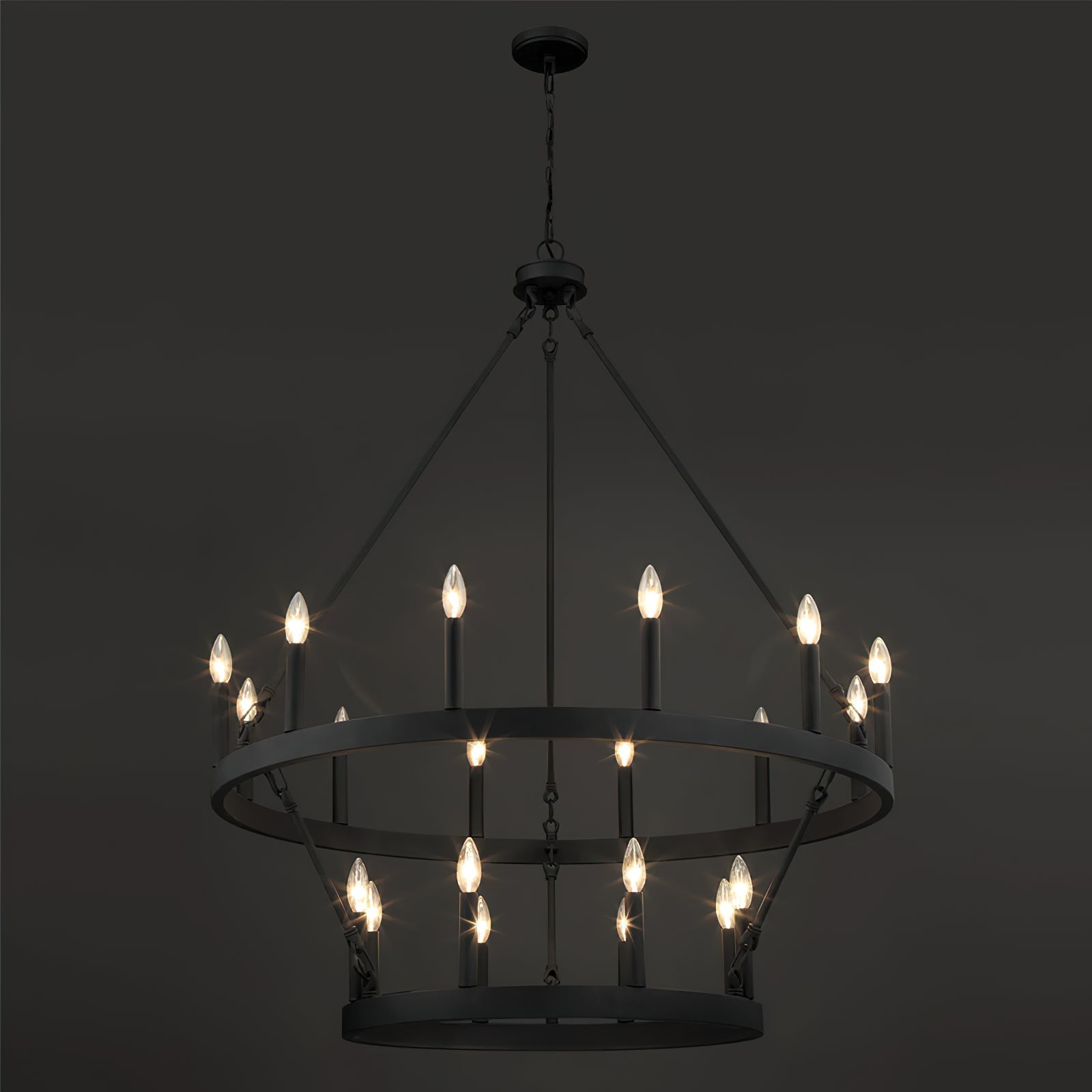 Mjolkuvyo Modern Minimalist Metal Chandelier - Lamp Copper