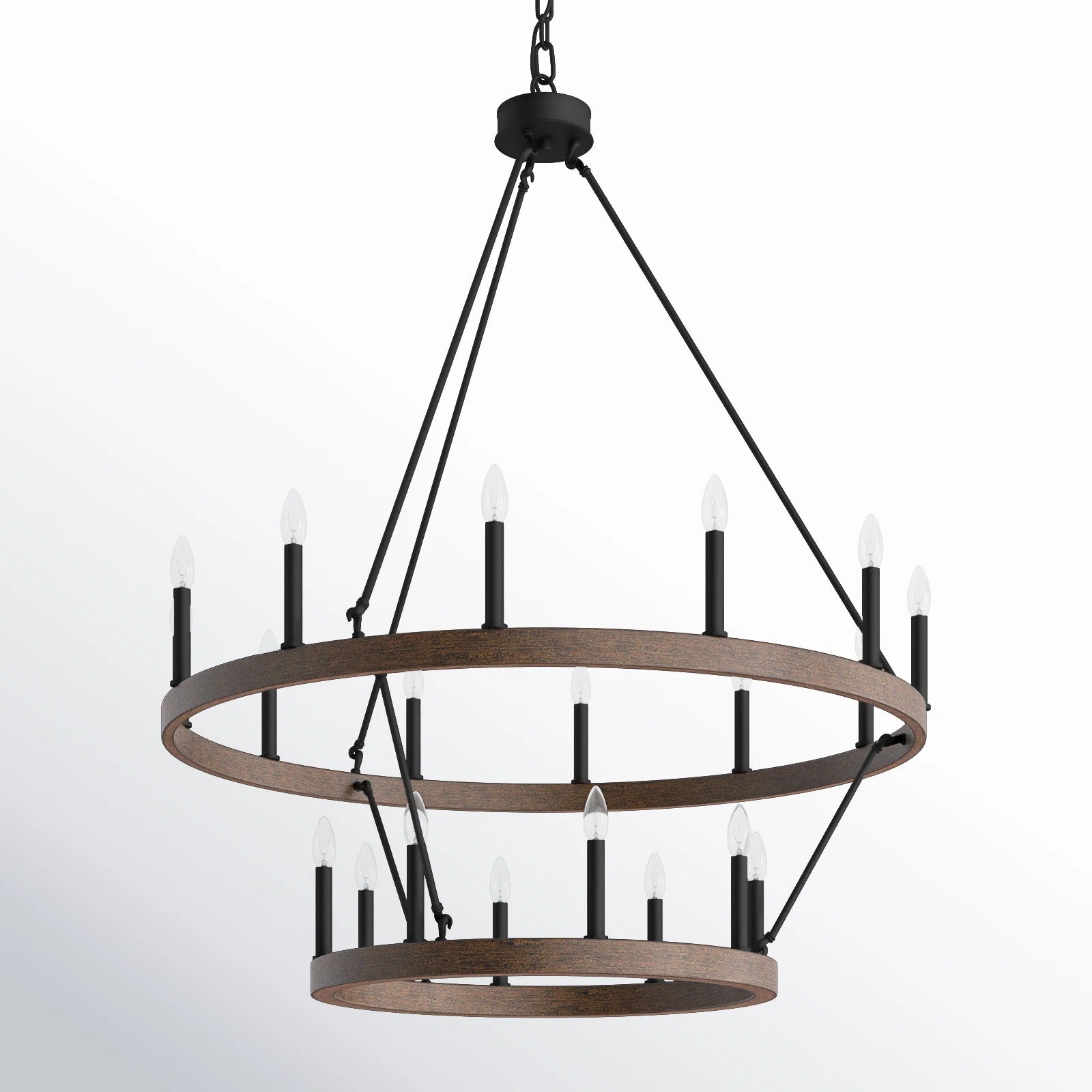 Mjolkuvyo Modern Minimalist Metal Chandelier - Lamp Copper
