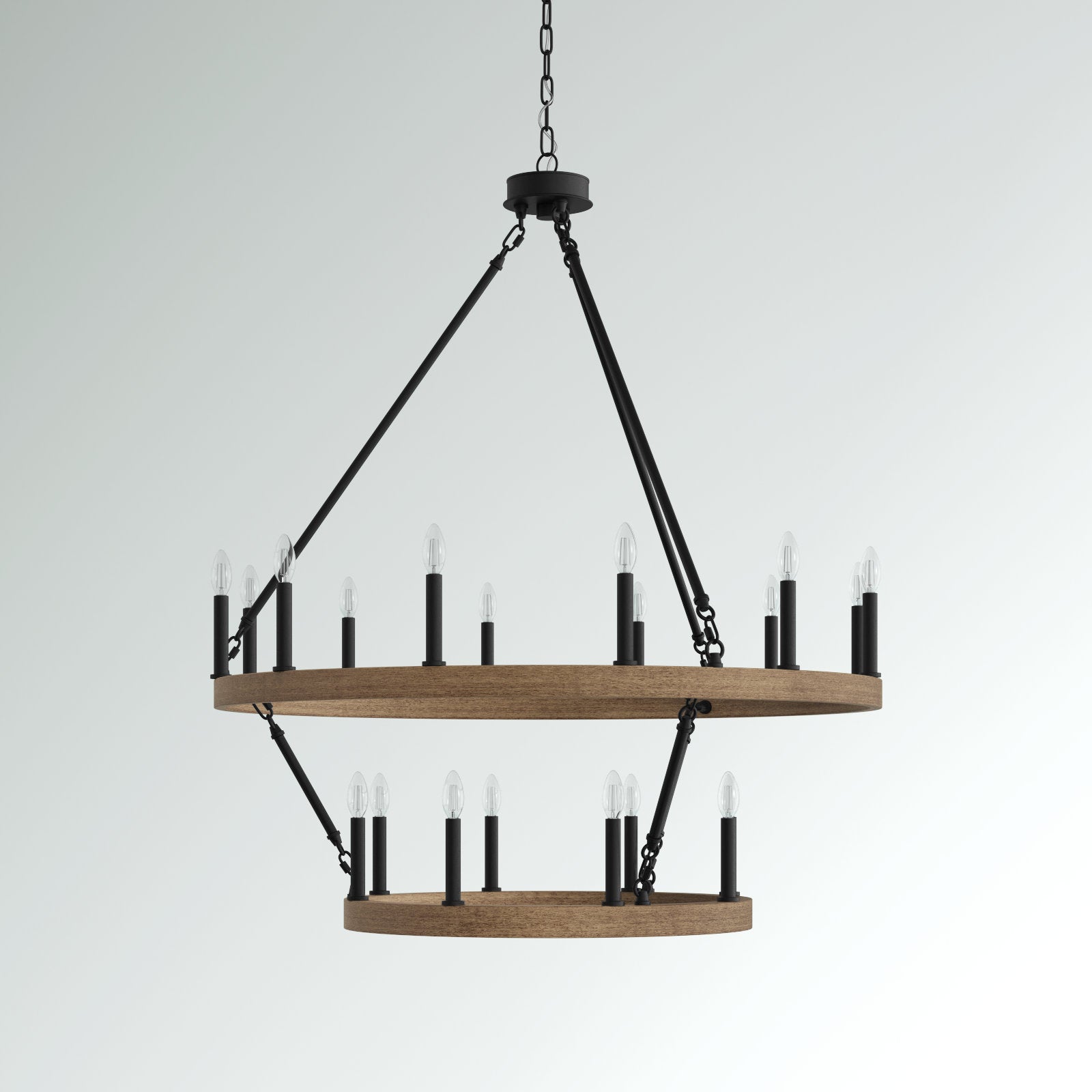 Mjolkuvyo Modern Minimalist Metal Chandelier - Lamp Copper