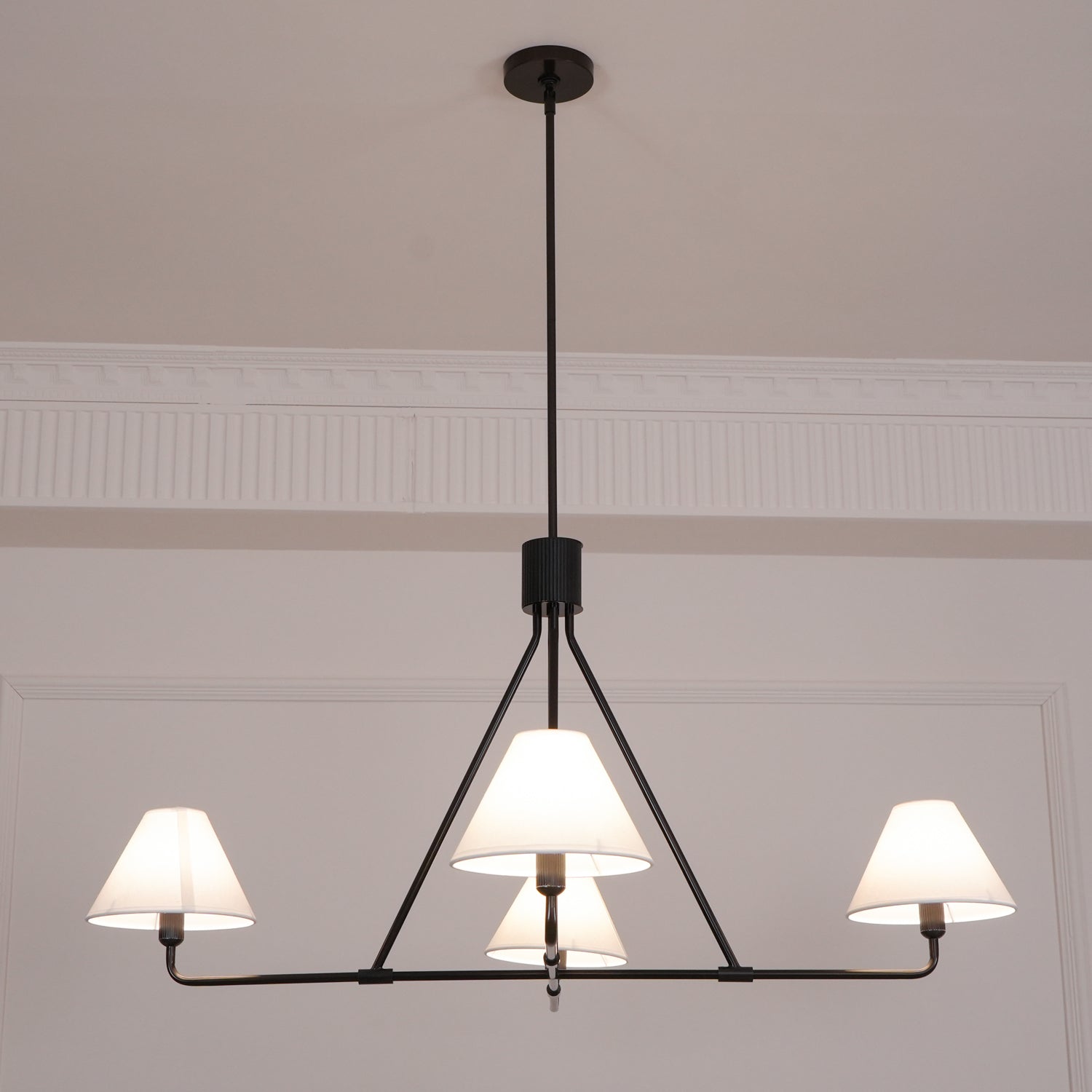 Ornuvyh Vintage Industrial Metal Fabric Chandelier - Lamp Copper
