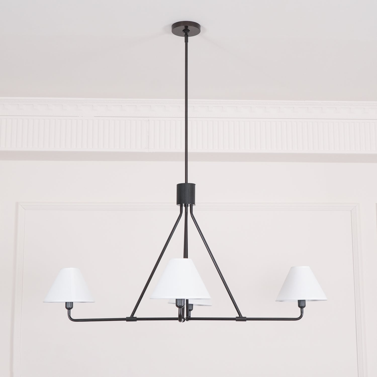 Ornuvyh Vintage Industrial Metal Fabric Chandelier - Lamp Copper