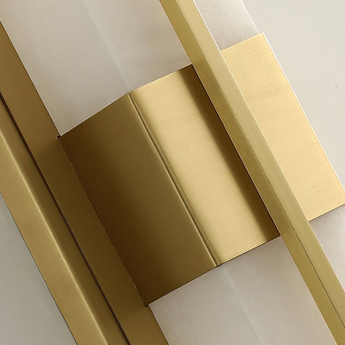 Lylirel Rectangular Alabaster Wall Light - Lamp Copper