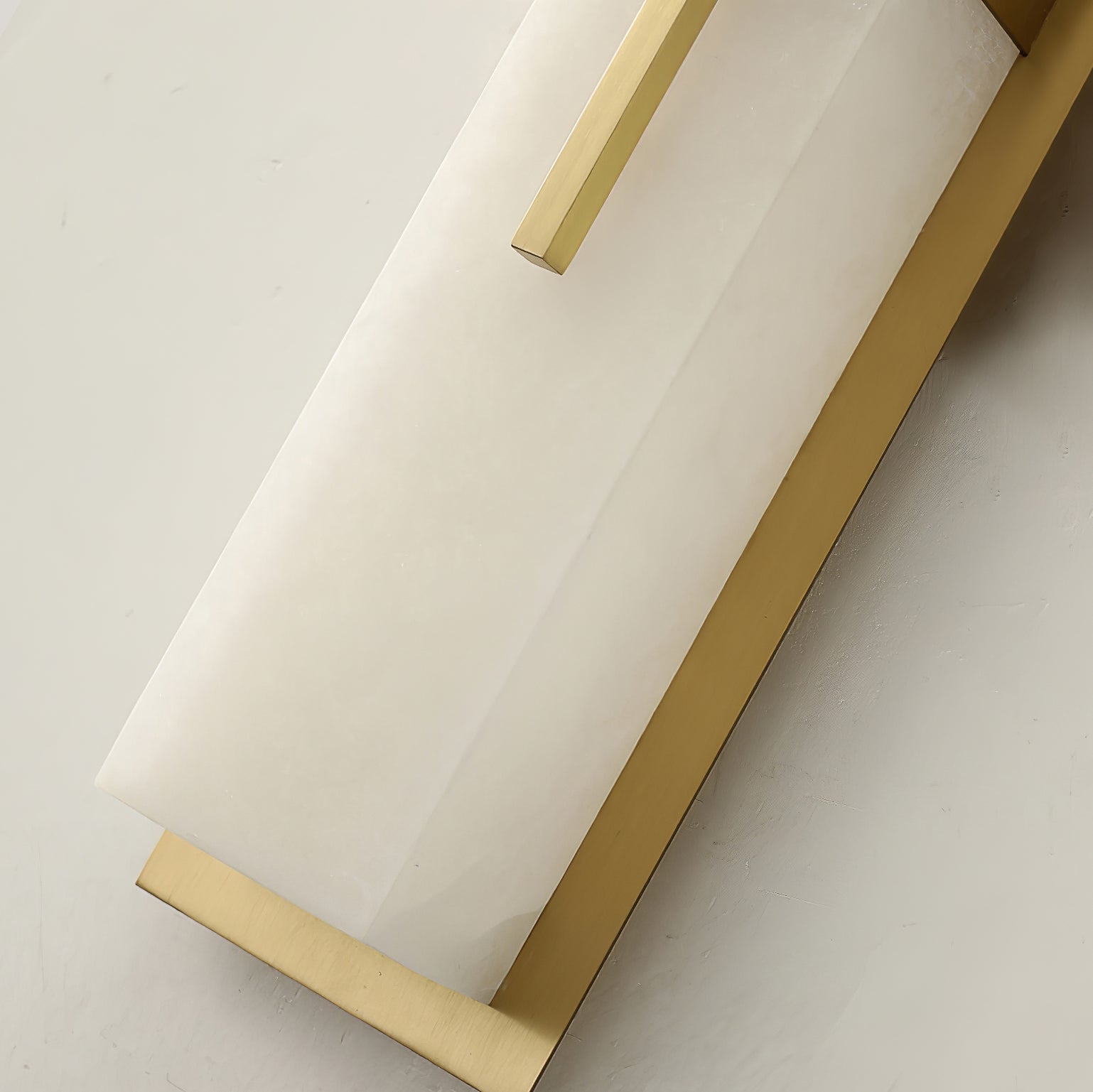 Lylirel Rectangular Alabaster Wall Light - Lamp Copper