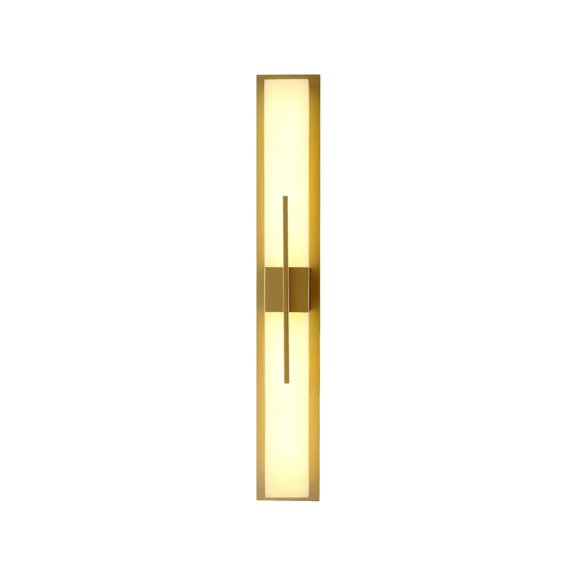 Lylirel Rectangular Alabaster Wall Light - Lamp Copper