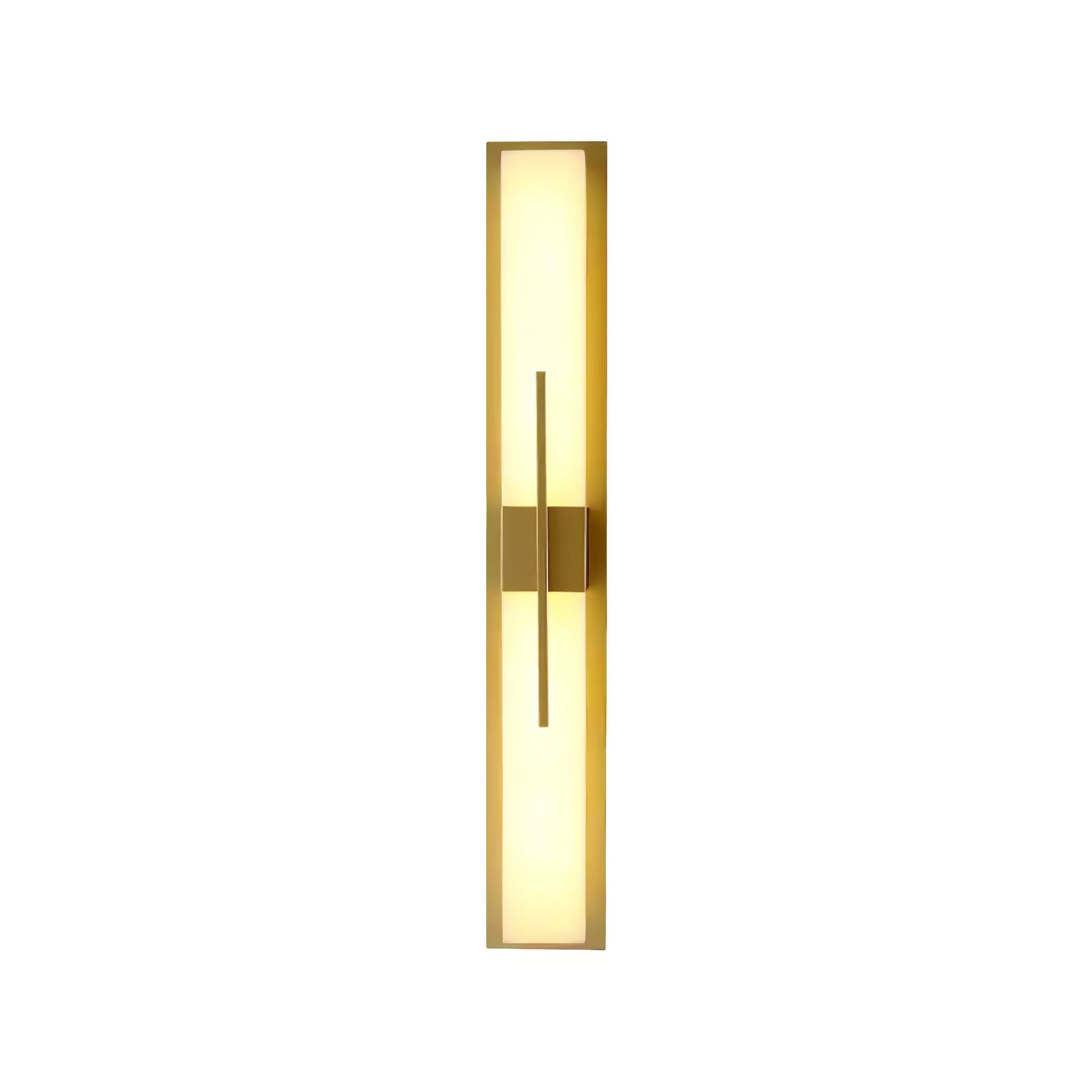 Lylirel Rectangular Alabaster Wall Light - Lamp Copper