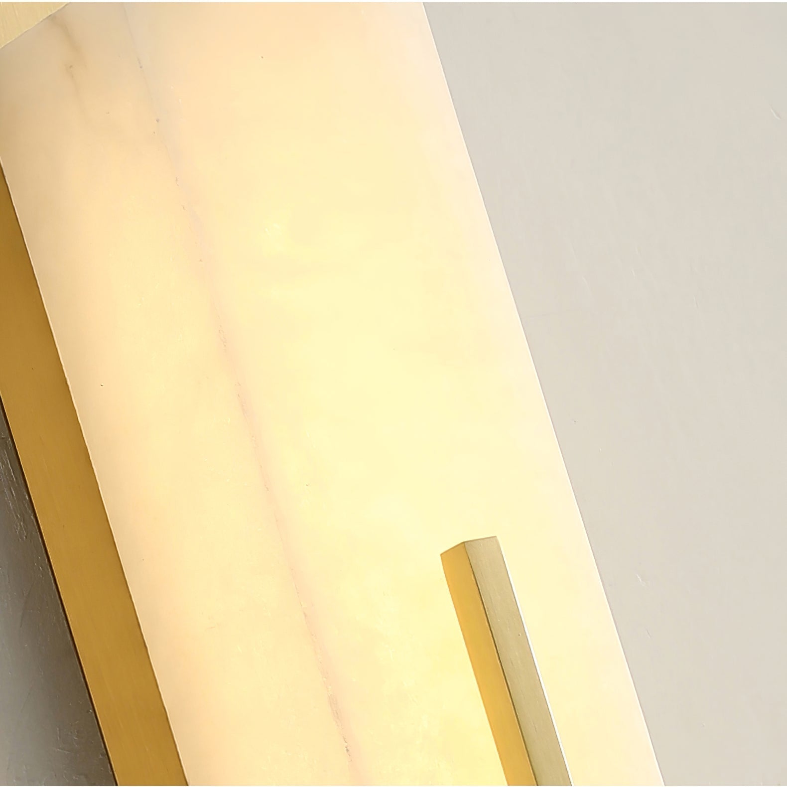 Lylirel Rectangular Alabaster Wall Light - Lamp Copper