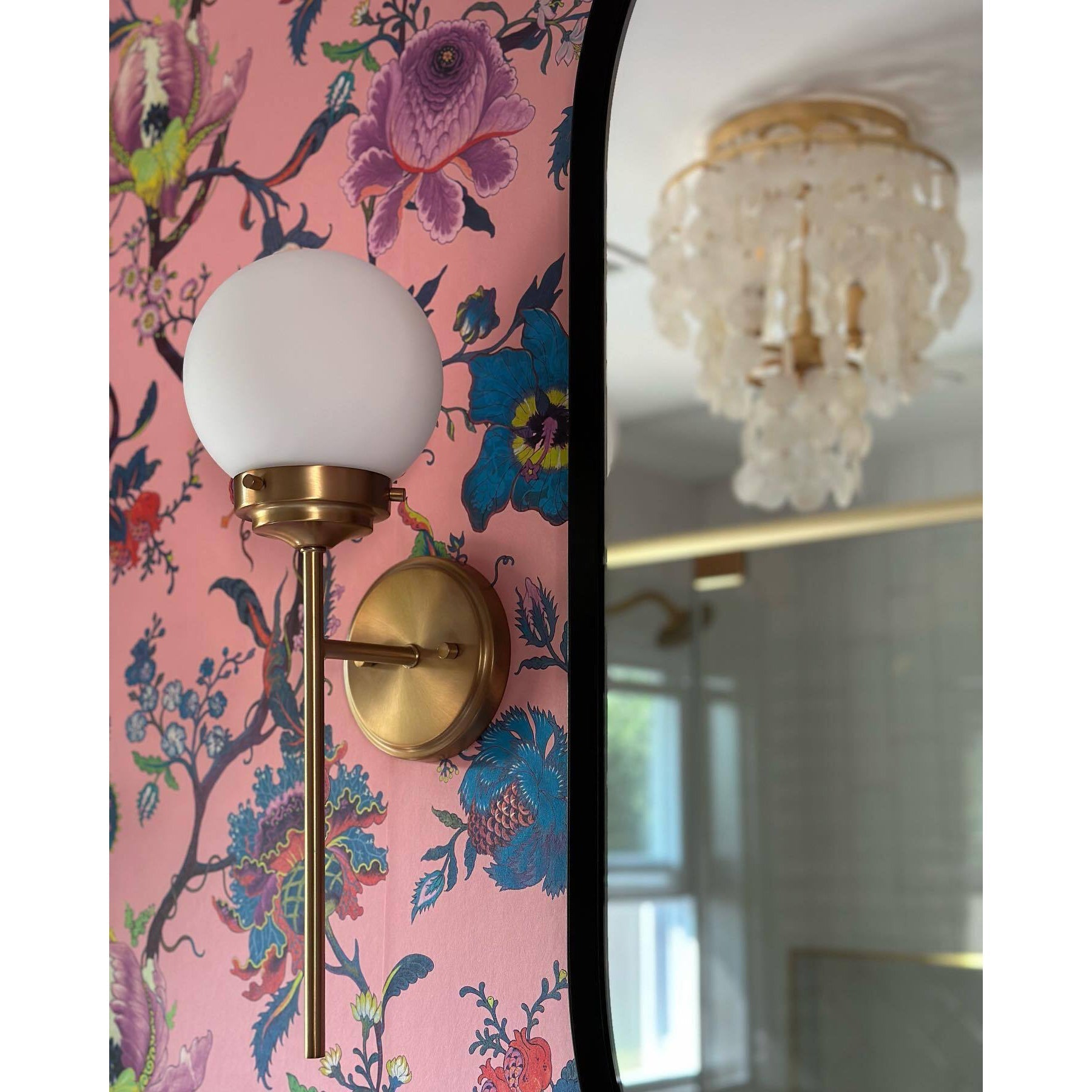 Waegnuvyh Modern Minimalist Brass Glass Wall Lamp - Lamp Copper