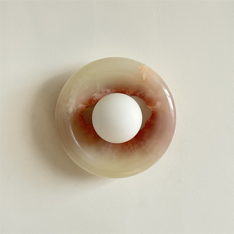Avi Marble Indoor Wall Sconce - Lamp Copper