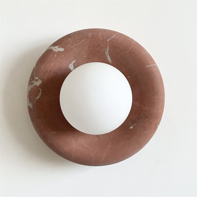 Avi Marble Indoor Wall Sconce - Lamp Copper