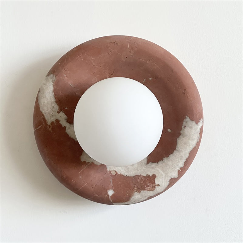 Avi Marble Indoor Wall Sconce - Lamp Copper