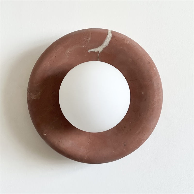 Avi Marble Indoor Wall Sconce - Lamp Copper