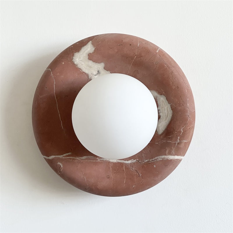 Avi Marble Indoor Wall Sconce - Lamp Copper