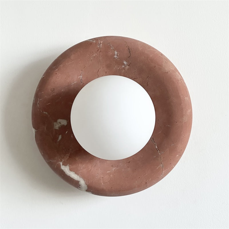 Avi Marble Indoor Wall Sconce - Lamp Copper