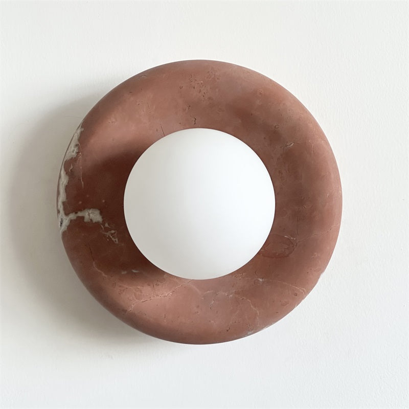 Avi Marble Indoor Wall Sconce - Lamp Copper