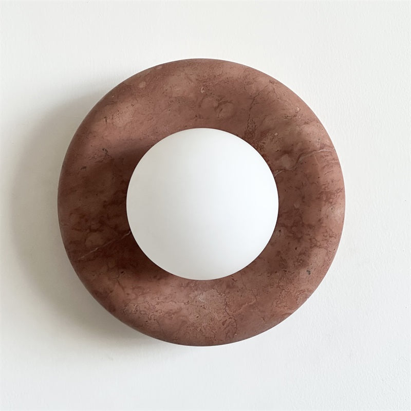 Avi Marble Indoor Wall Sconce - Lamp Copper