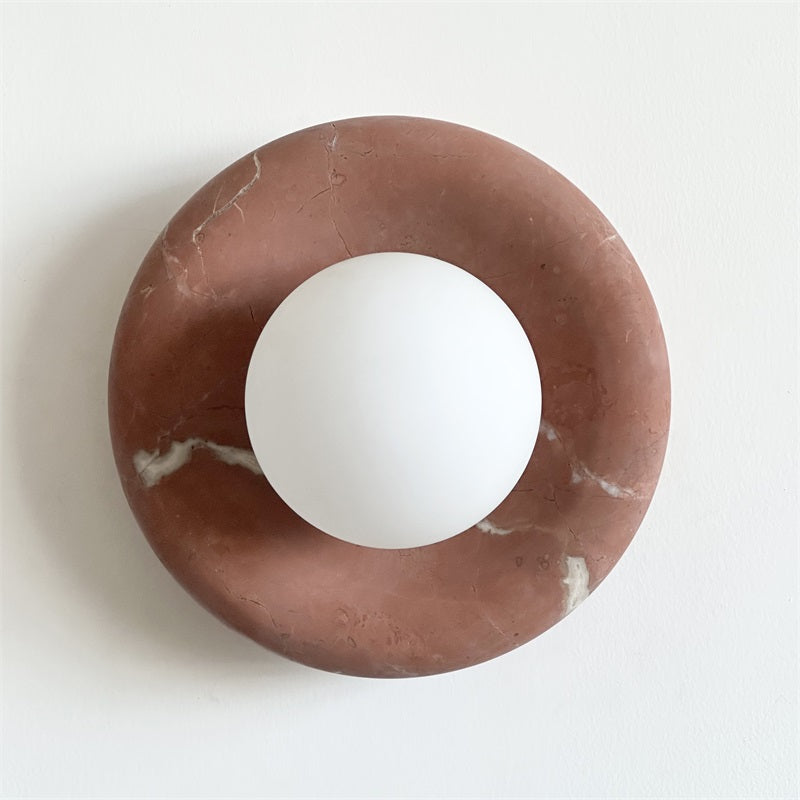Avi Marble Indoor Wall Sconce - Lamp Copper