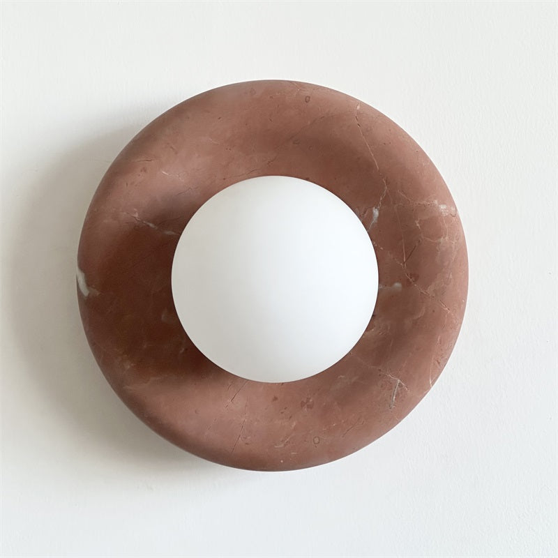 Avi Marble Indoor Wall Sconce - Lamp Copper