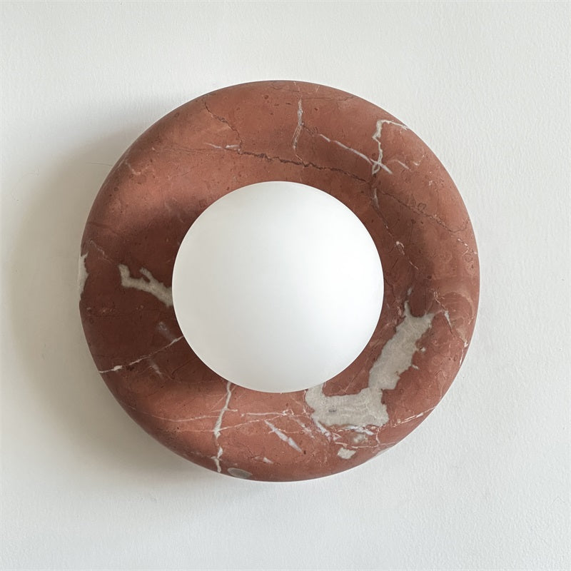 Avi Marble Indoor Wall Sconce - Lamp Copper