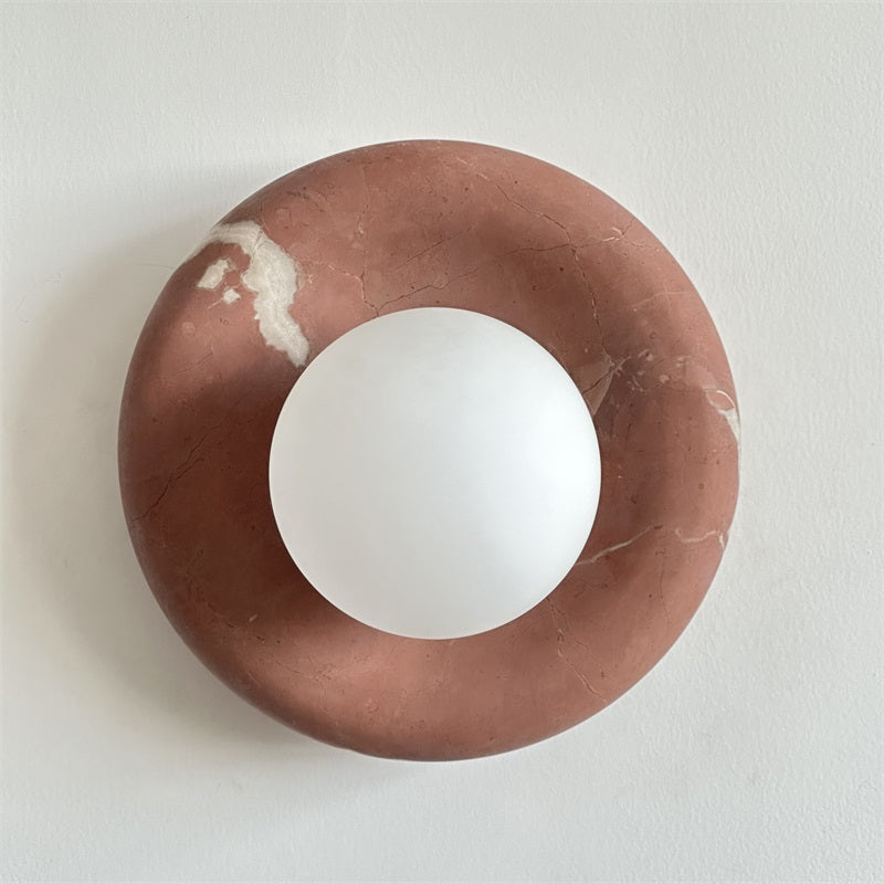 Avi Marble Indoor Wall Sconce - Lamp Copper
