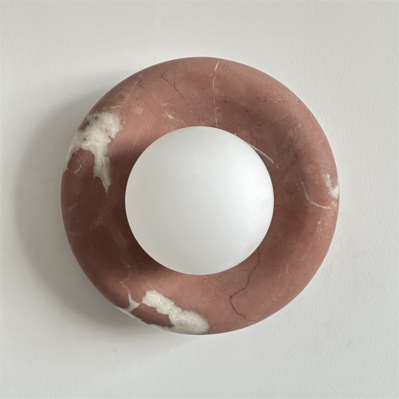 Avi Marble Indoor Wall Sconce - Lamp Copper