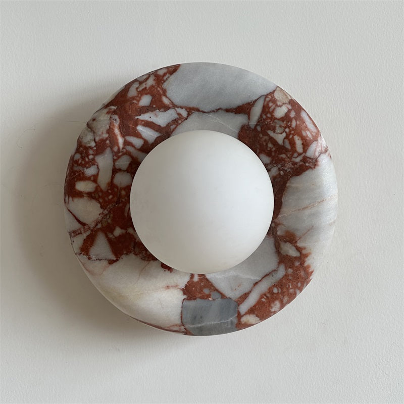 Avi Marble Indoor Wall Sconce - Lamp Copper