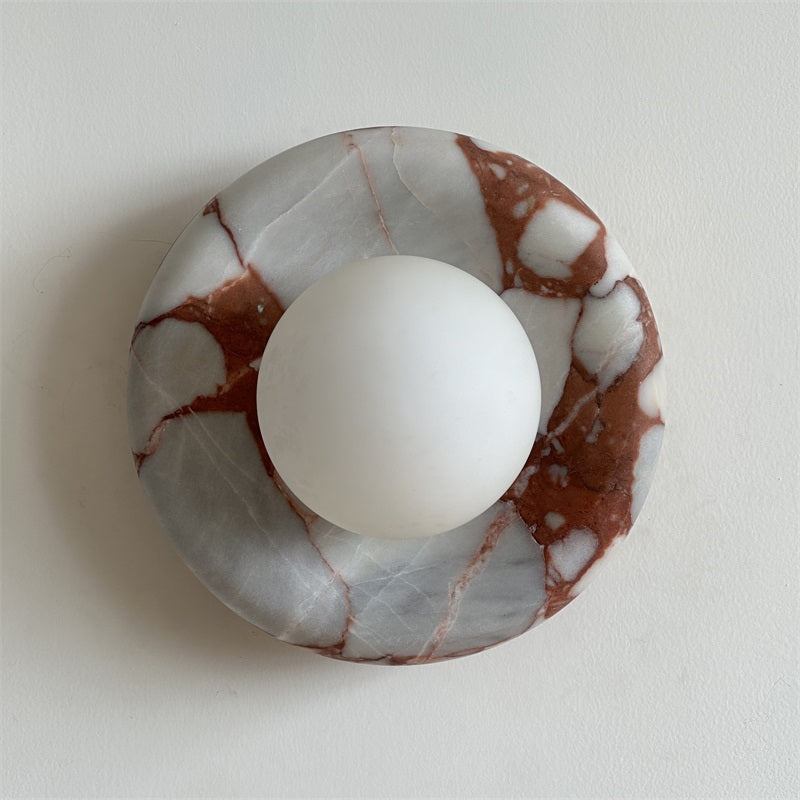 Avi Marble Indoor Wall Sconce - Lamp Copper