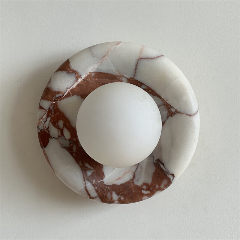Avi Marble Indoor Wall Sconce - Lamp Copper