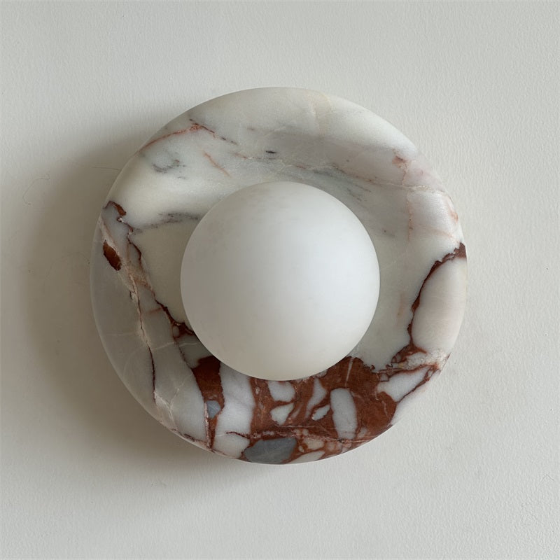 Avi Marble Indoor Wall Sconce - Lamp Copper