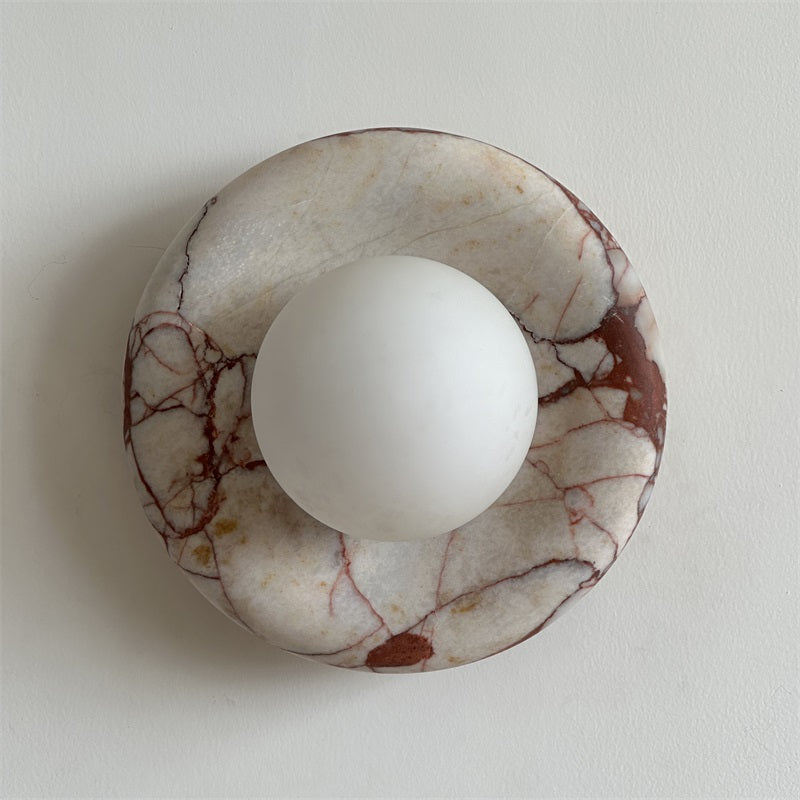 Avi Marble Indoor Wall Sconce - Lamp Copper