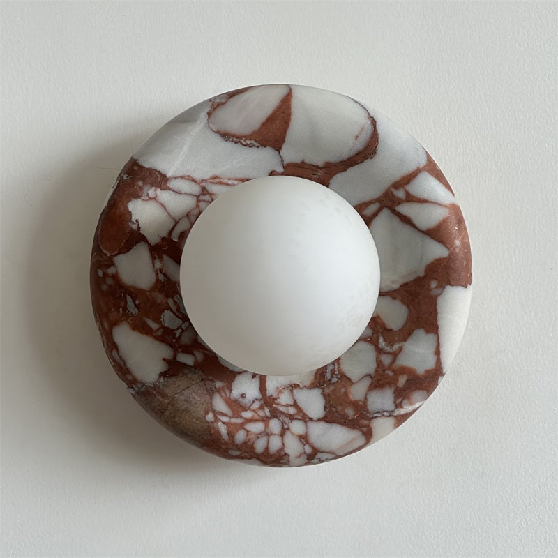 Avi Marble Indoor Wall Sconce - Lamp Copper