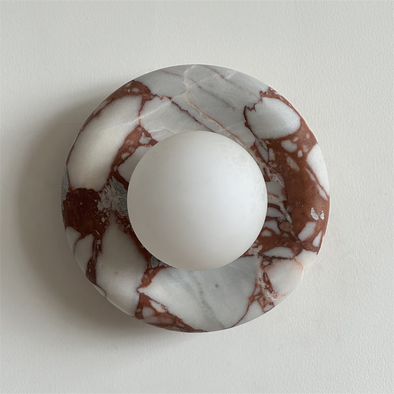 Avi Marble Indoor Wall Sconce - Lamp Copper