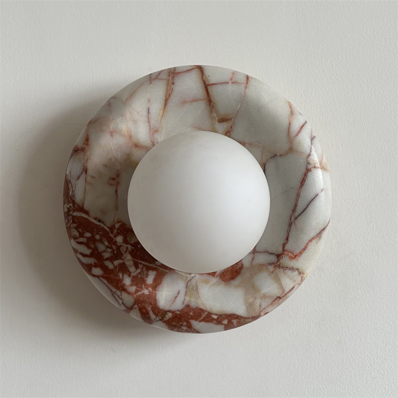 Avi Marble Indoor Wall Sconce - Lamp Copper