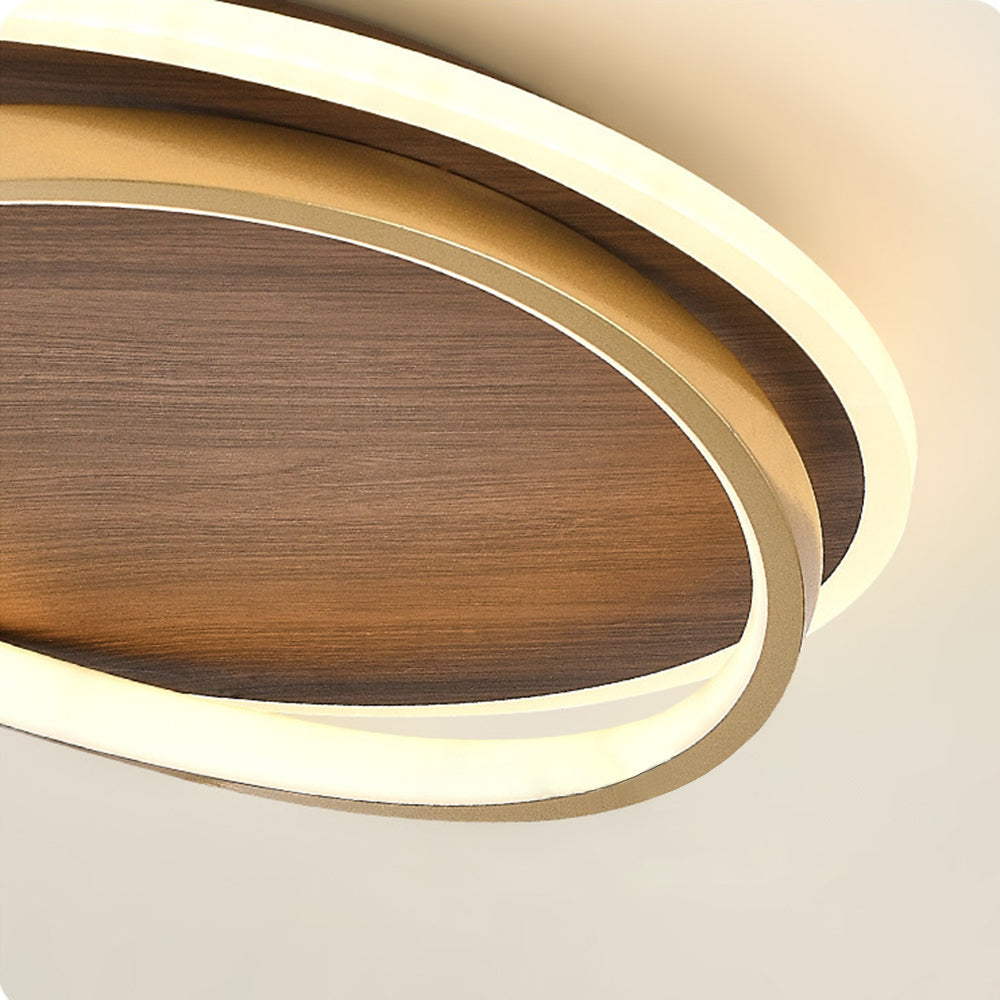 Arisha Modern Rund Dimmable Ceiling Light Gold Metal Acrylic Bedroom - Lamp Copper