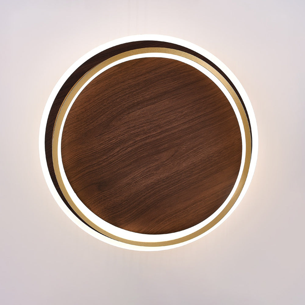 Arisha Modern Rund Dimmable Ceiling Light Gold Metal Acrylic Bedroom - Lamp Copper