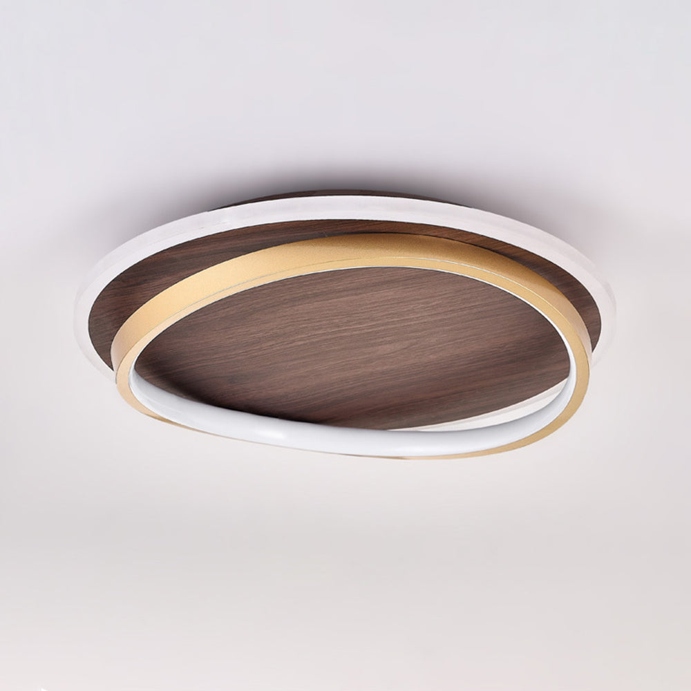 Arisha Modern Rund Dimmable Ceiling Light Gold Metal Acrylic Bedroom - Lamp Copper
