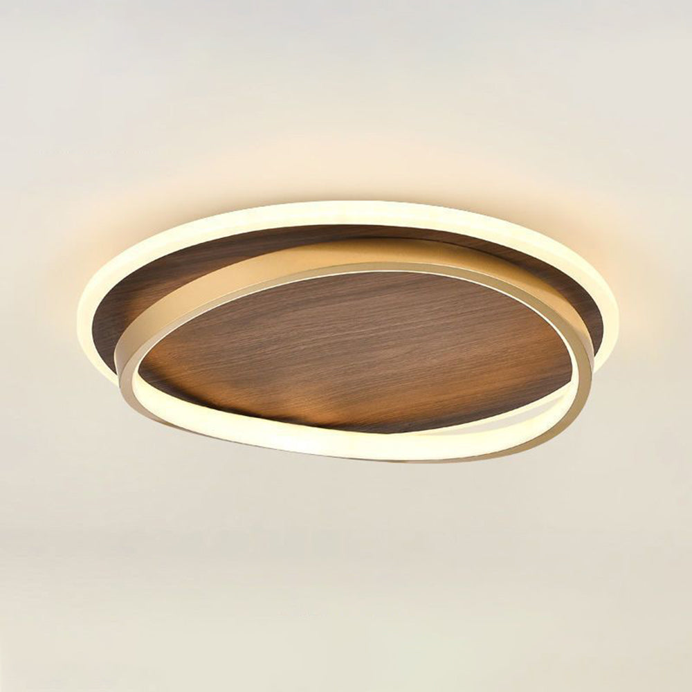 Arisha Modern Rund Dimmable Ceiling Light Gold Metal Acrylic Bedroom - Lamp Copper