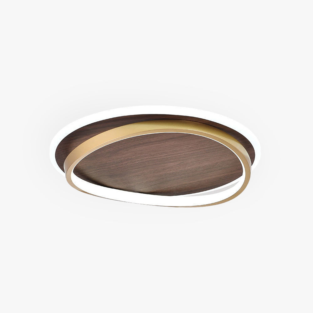Arisha Modern Rund Dimmable Ceiling Light Gold Metal Acrylic Bedroom - Lamp Copper
