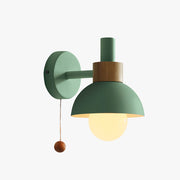 Valentina Modern LED Wall Lamp Metal Glass Bedroom White/Yellow/Pink/Green - Lamp Copper