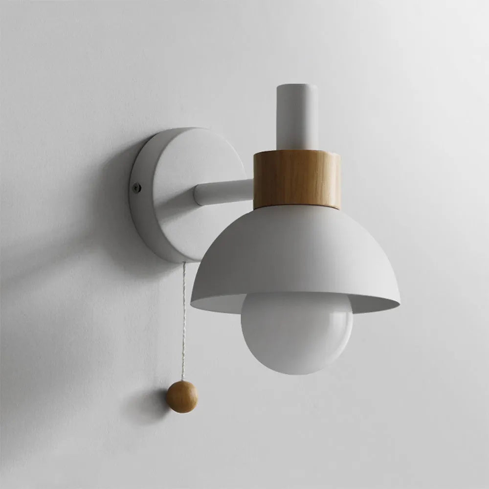 Valentina Modern LED Wall Lamp Metal Glass Bedroom White/Yellow/Pink/Green - Lamp Copper