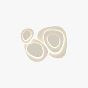 Arisha Modern Unique Shape LED White Flush Mount Ceiling Light Bedroom - Lamp Copper