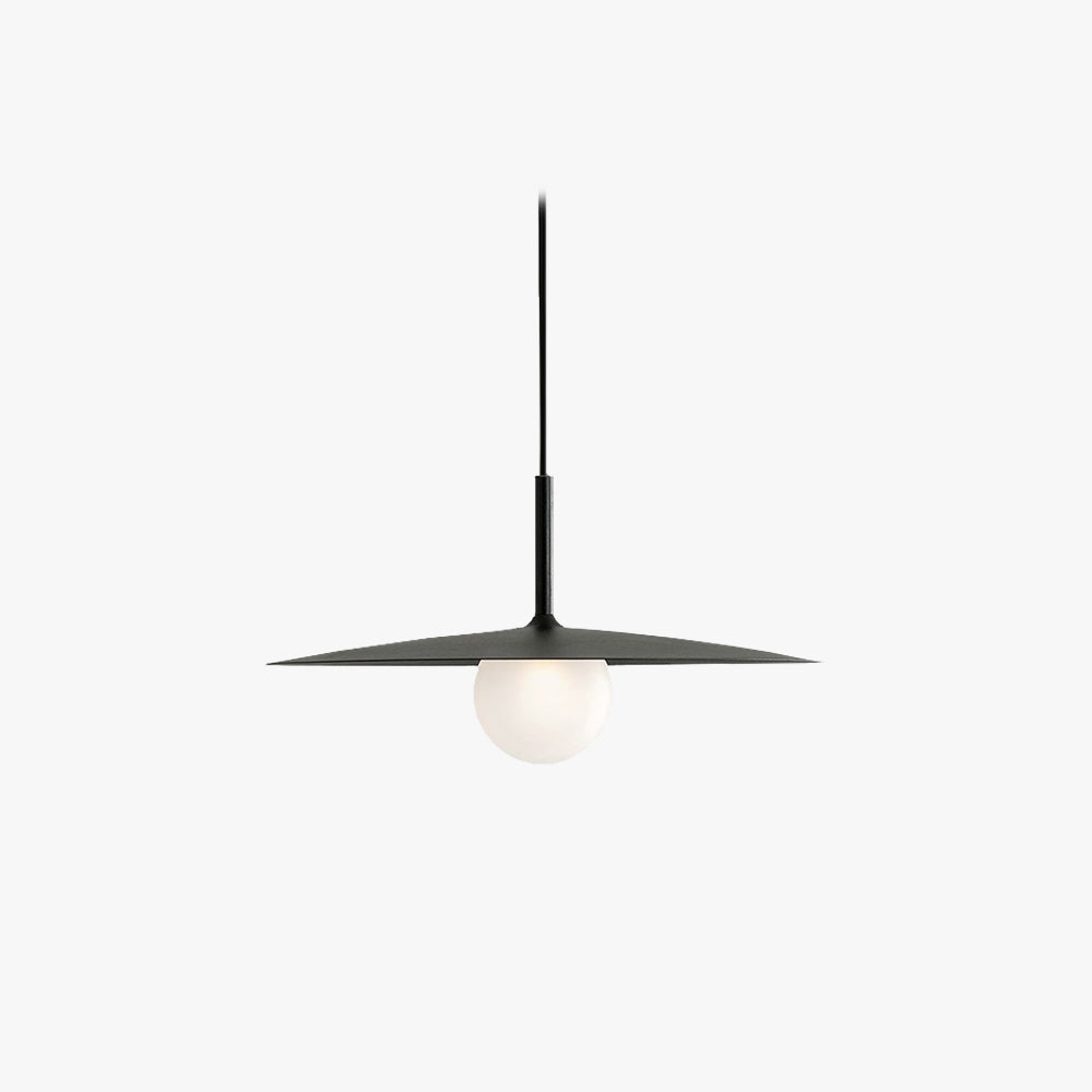Arisha Modern Dish-shaped Metal Pendant Light, Black/White/Grey - Lamp Copper