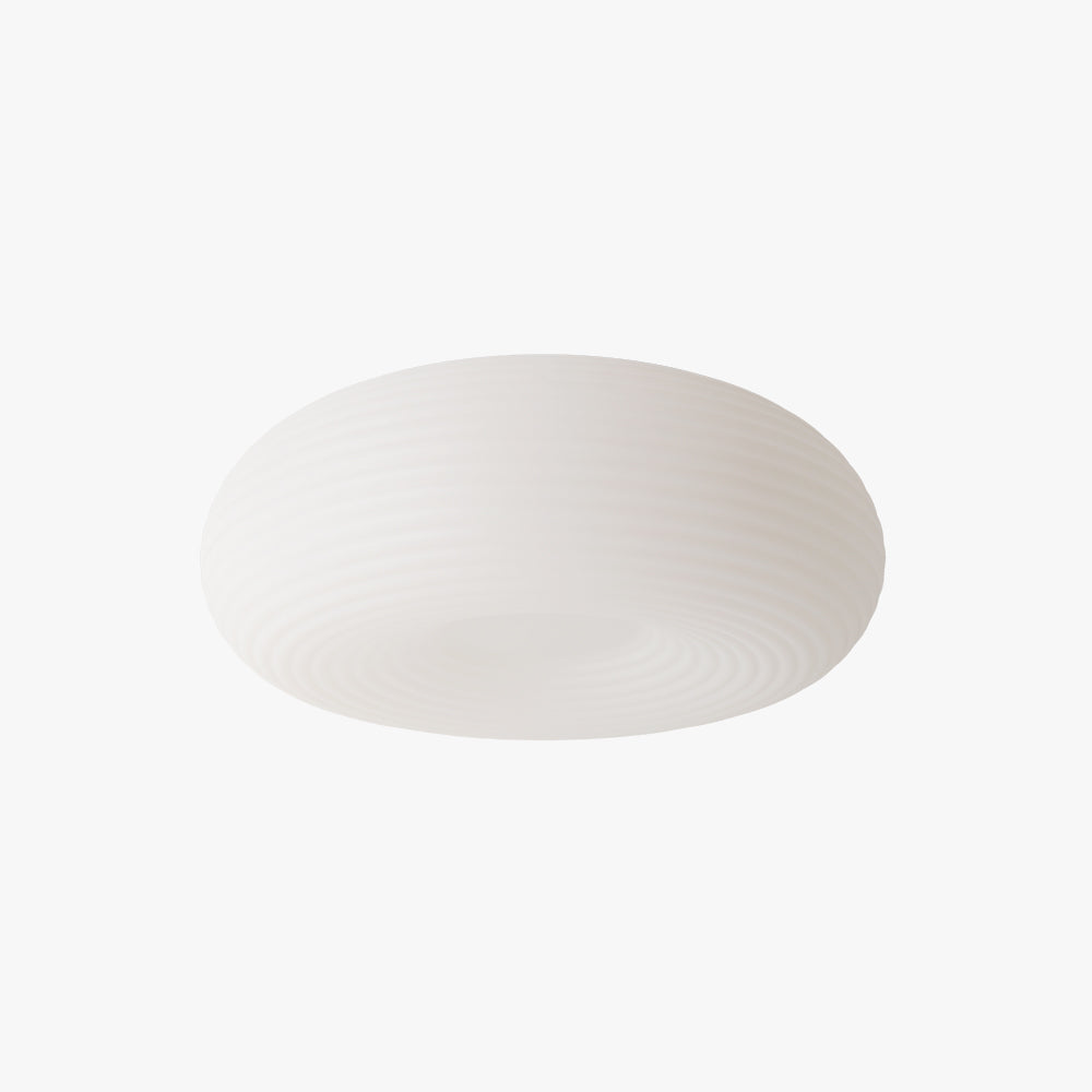 Arisha Flush Mount Ceiling Light Modern, Metal/Acrylic, White, Bedroom - Lamp Copper