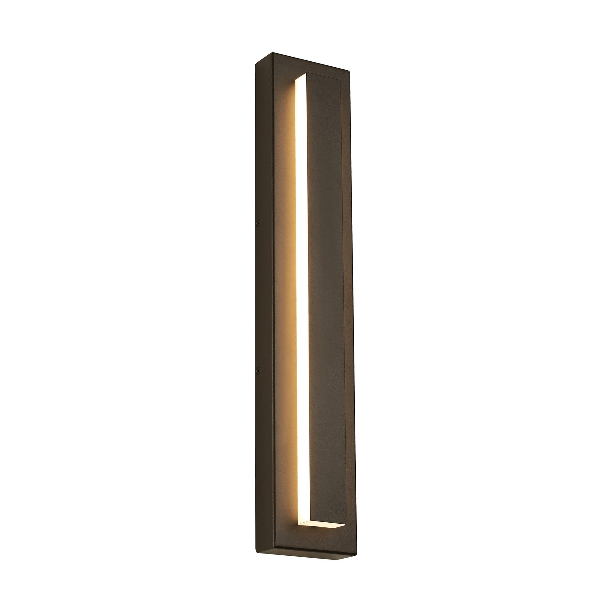 Kasso Modern Square Metal Outdoor Wall Lamp, Dark/Gray Bronze - Lamp Copper