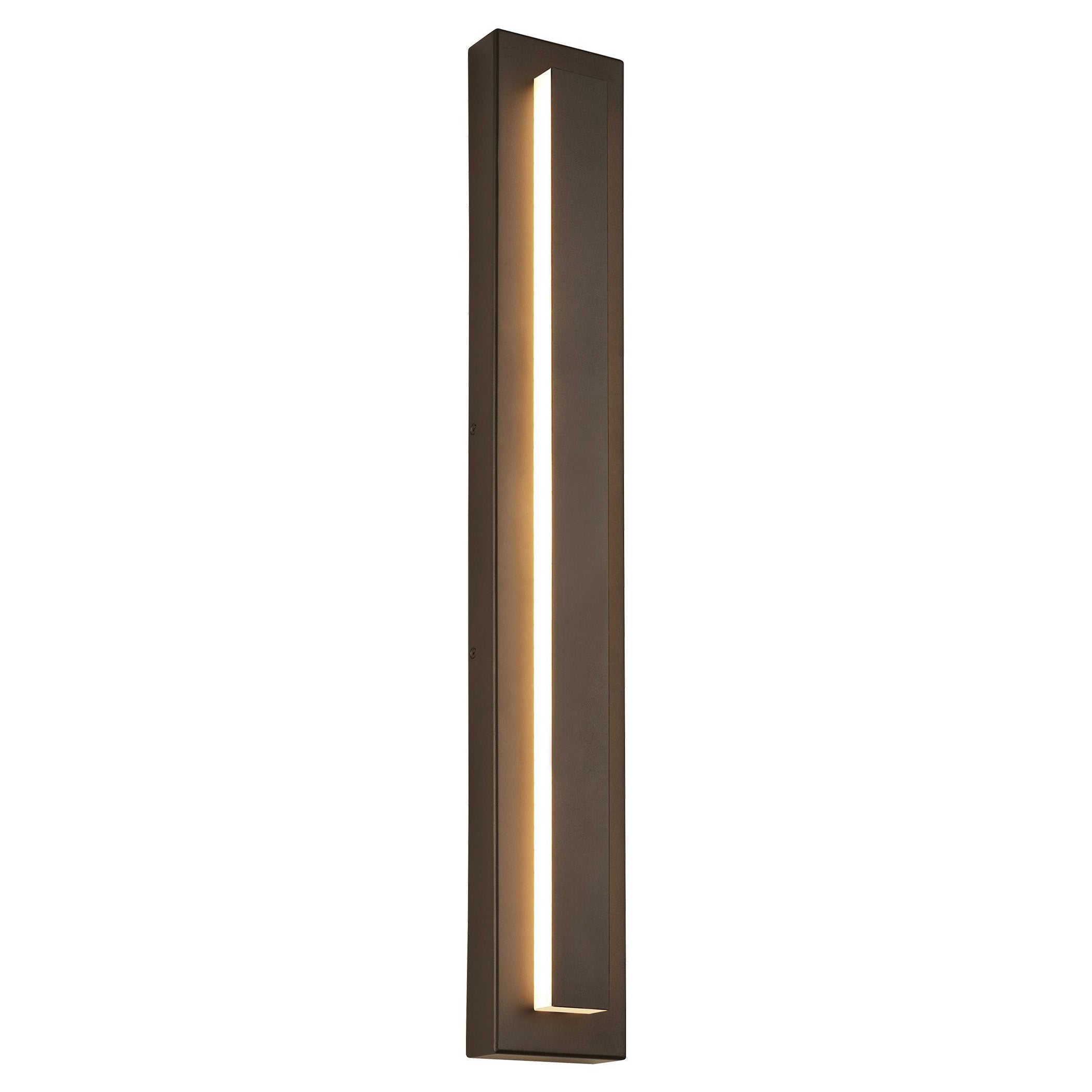 Kasso Modern Square Metal Outdoor Wall Lamp, Dark/Gray Bronze - Lamp Copper