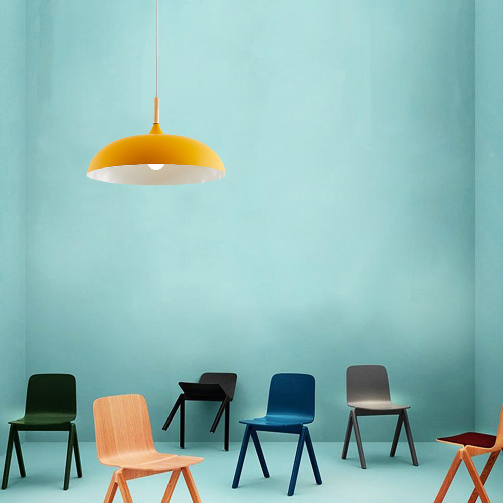 Aria Modern Pendant Light Dome Macaron Dining Room - Lamp Copper