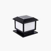 Ray Vintage Rectangle Metal Outdoor Solar Lamps, Black/Bronze - Lamp Copper