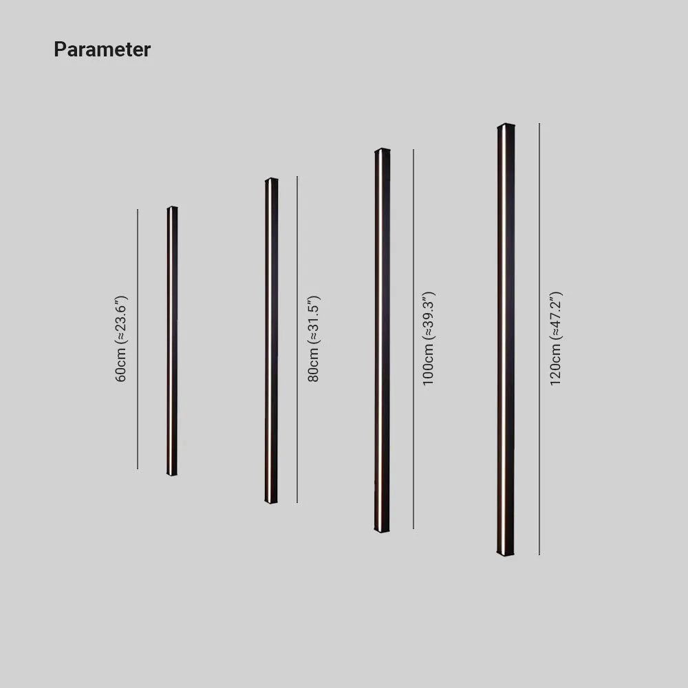 Gravo Minimalist Linear Metal/Acrylic Wall Lamp, Gold/Black/White - Lamp Copper