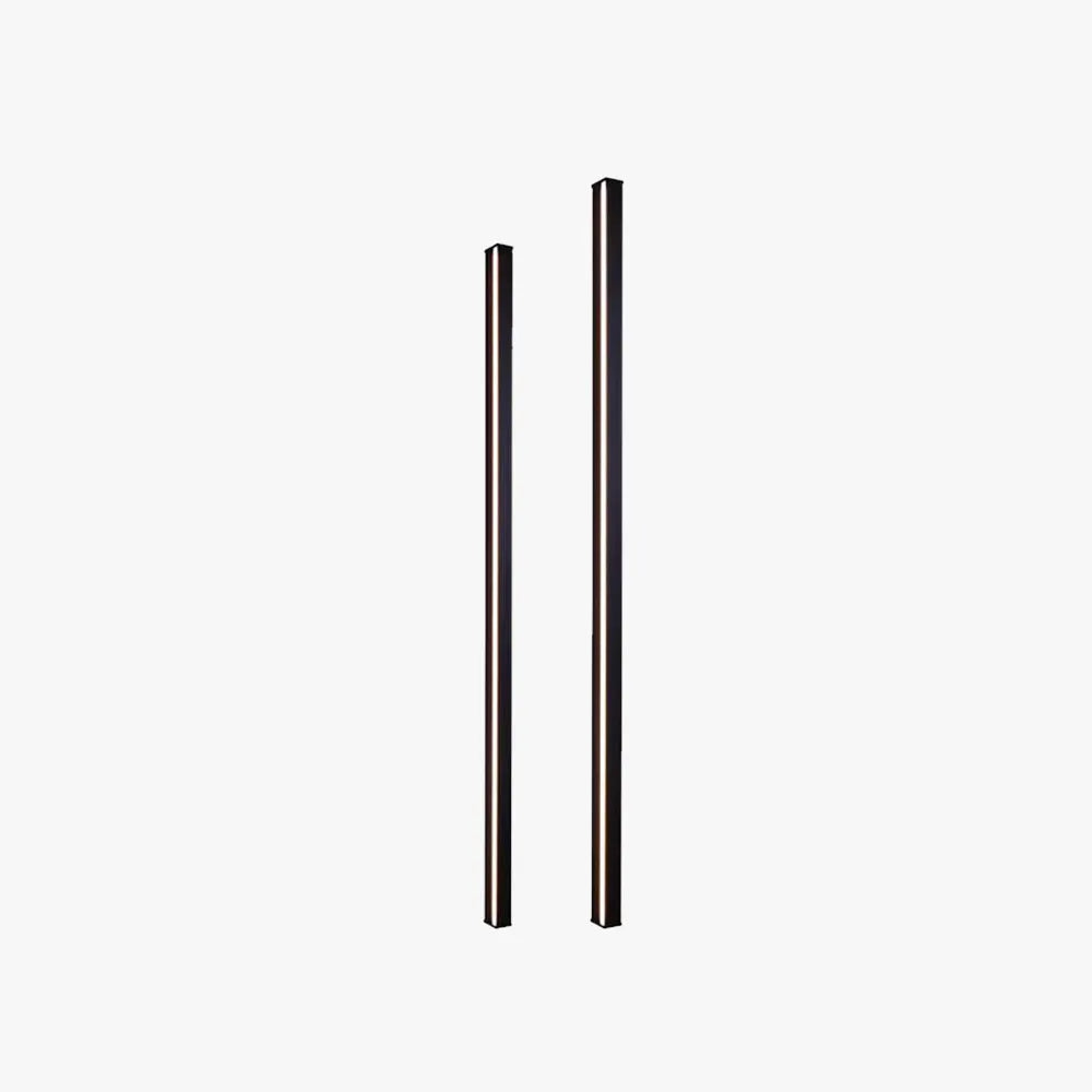 Gravo Minimalist Linear Metal/Acrylic Wall Lamp, Gold/Black/White - Lamp Copper
