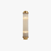 Ray Modern Cylindrical Metal/Crystal Wall Lamp, Gold - Lamp Copper